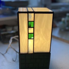 Lampor stående: Grön, mosaik