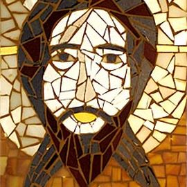 Glasmosaik: Jesus
